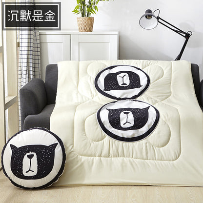 Multifunction Cartoon Cool Cat Cushion