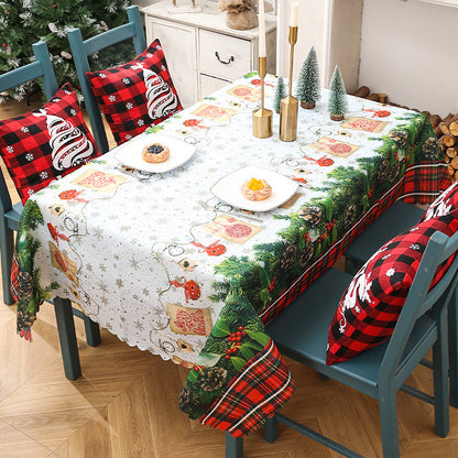 Decoration Creative Christmas Printed Tablecloth Table Flag