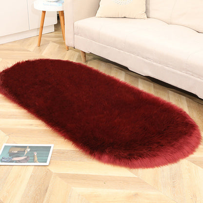 Limitation Wool Carpet, Oval Plush Carpet