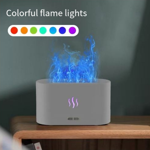 Simulated Flame Aromatherapy Machine Expanding Fragrance Machine Household Seven Colour Flame Humidifier