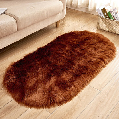 Limitation Wool Carpet, Oval Plush Carpet