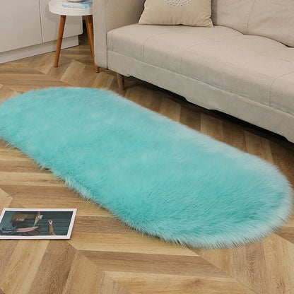 Limitation Wool Carpet, Oval Plush Carpet