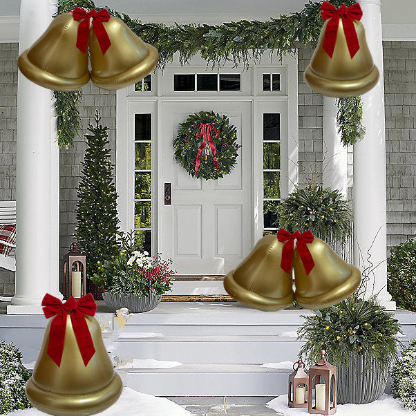 New Inflatable Christmas Bell With Bow