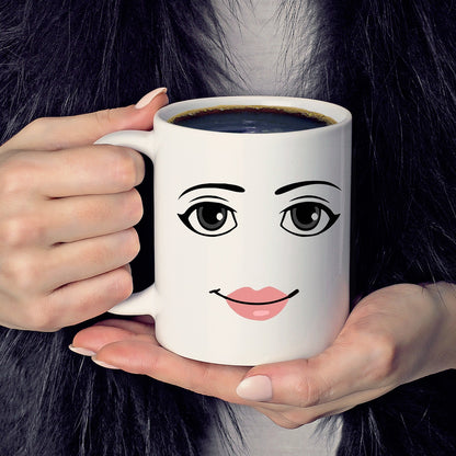 Roblox Woman Facial Expression Mug Creative Boys Ceramic