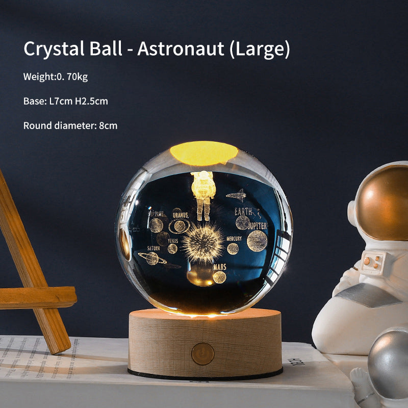 Creative Luminous Crystal Ball Galaxy Night Light