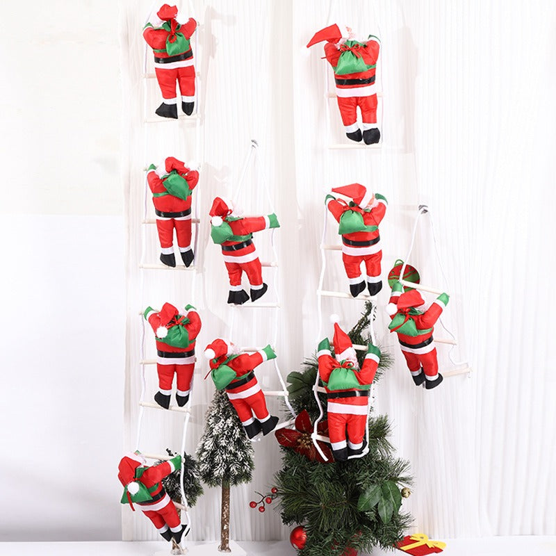 25CM Ladder Santa Claus Christmas Doll