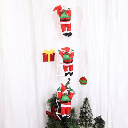 25CM Ladder Santa Claus Christmas Doll