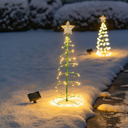 Christmas Garden Lights String Stars Christmas Tree Decorative Color Lights LED Solar