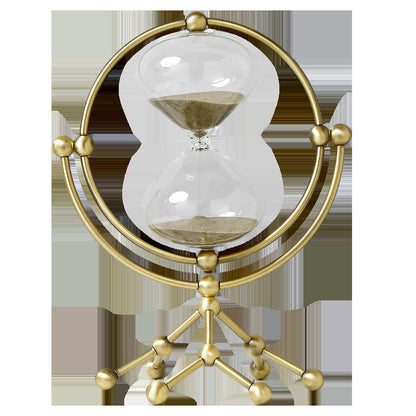 Nordic Light Luxury Rotating Hourglass Metal Crafts