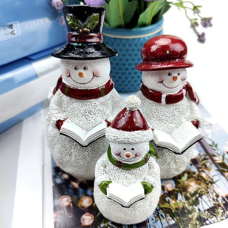 Christmas Snowman Resin Ornament Christmas Family