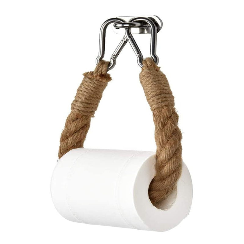 Vintage Towel Hanging Rope Toilet Paper Holder