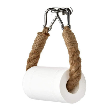 Vintage Towel Hanging Rope Toilet Paper Holder