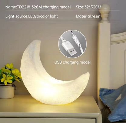 Moon Light Warm Decorative, moon Table Lamp