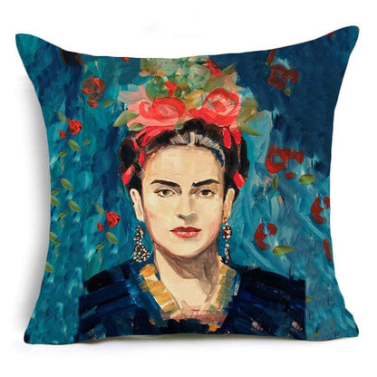 Hyha Frida Kahlo Polyester Cushion Cover Pillow Case