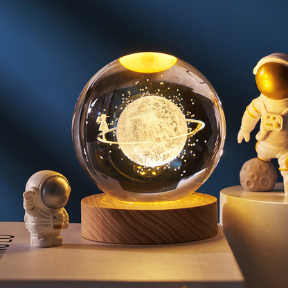 Creative Luminous Crystal Ball Galaxy Night Light