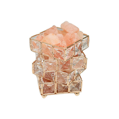 USB Crystal Table Lamp Three Colour Dimming Magic Cube Stone Night Light For Romantic Atmosphere