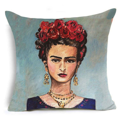 Hyha Frida Kahlo Polyester Cushion Cover Pillow Case