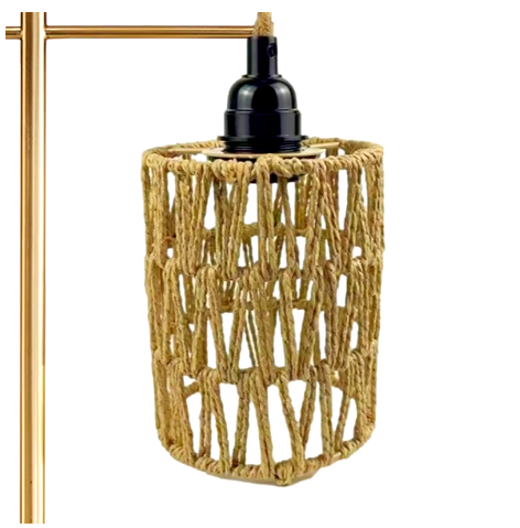 Paper Rope Lampshade Hand Woven Bamboo Lampshade