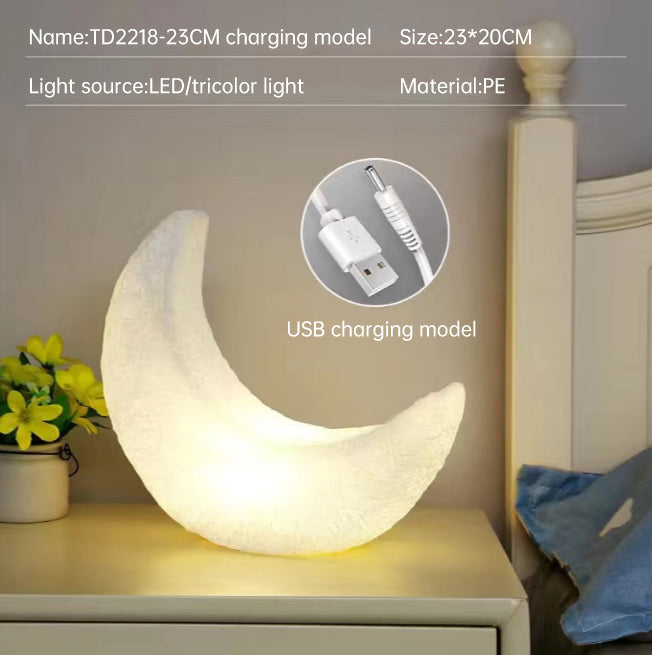 Moon Light Warm Decorative, moon Table Lamp