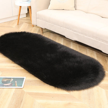 Limitation Wool Carpet, Oval Plush Carpet