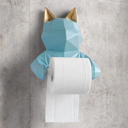 Animal Head Statue Figuring Hanging Tissue Holder