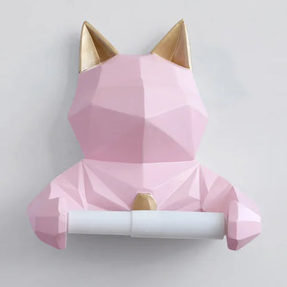 Animal Head Statue Figuring Hanging Tissue Holder