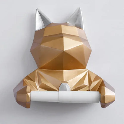 Animal Head Statue Figuring Hanging Tissue Holder