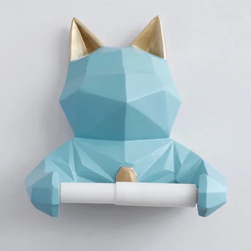 Animal Head Statue Figuring Hanging Tissue Holder